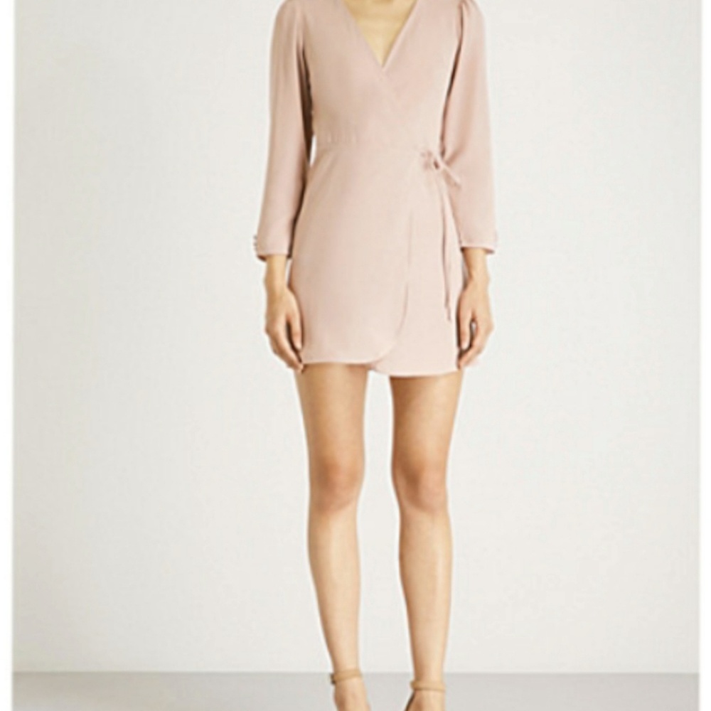 Topshop Crepe Wrap Minidress
